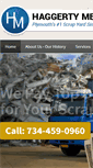 Mobile Screenshot of haggertymetal.com